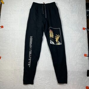 Episode x Jujutsu Kaisen Ryomen Sukuna Sweatpants Mens Small Black Cotton Fleece